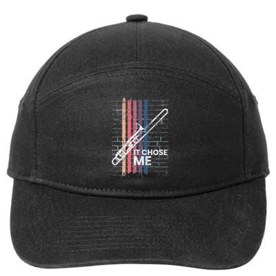 Cool Trombone Outfit For A Player Made Of Brass Trombone 7-Panel Snapback Hat