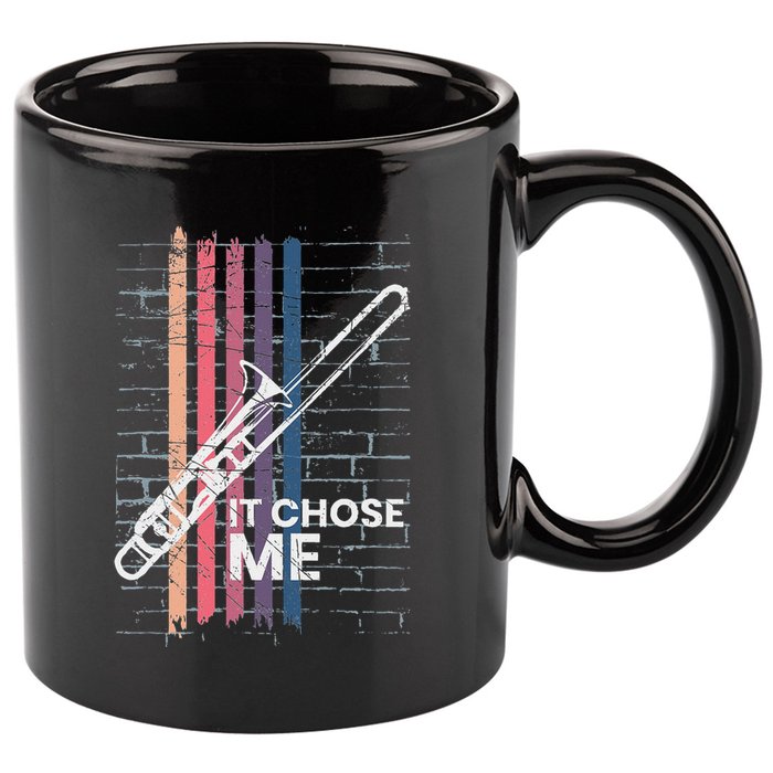 Cool Trombone Outfit For A Player Made Of Brass Trombone 11oz C Handle Ceramic Mug