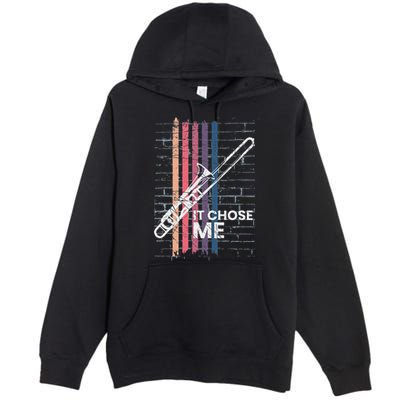 Cool Trombone Outfit For A Player Made Of Brass Trombone Premium Pullover Hoodie