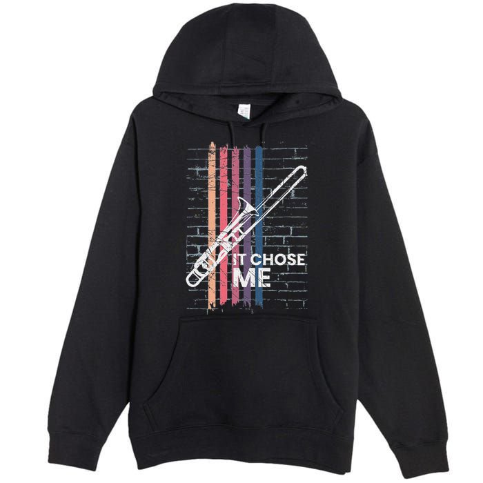 Cool Trombone Outfit For A Player Made Of Brass Trombone Premium Pullover Hoodie