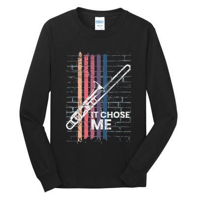 Cool Trombone Outfit For A Player Made Of Brass Trombone Tall Long Sleeve T-Shirt