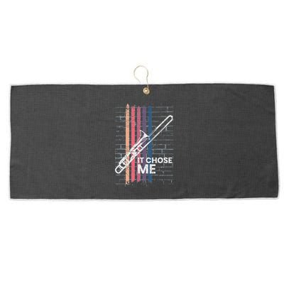 Cool Trombone Outfit For A Player Made Of Brass Trombone Large Microfiber Waffle Golf Towel