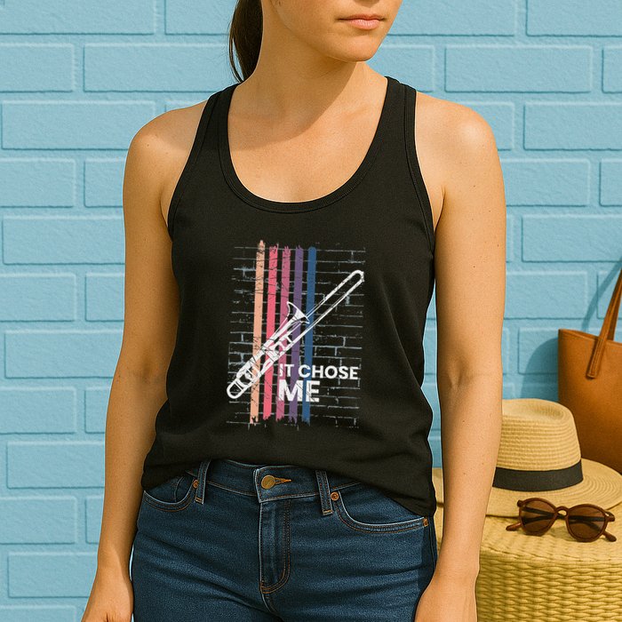 Cool Trombone Outfit For A Player Made Of Brass Trombone Womens Tank Top