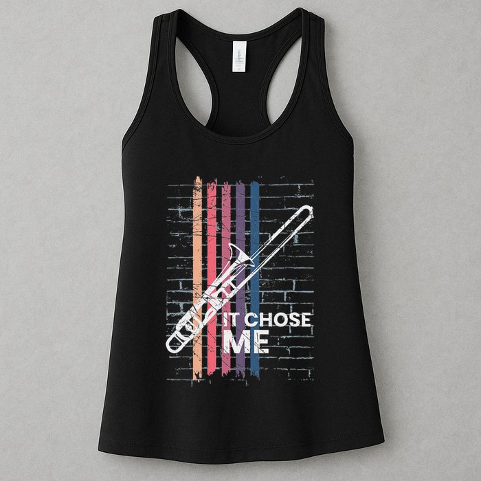 Cool Trombone Outfit For A Player Made Of Brass Trombone Womens Tank Top