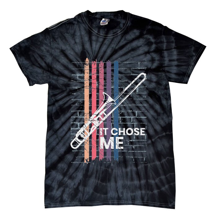 Cool Trombone Outfit For A Player Made Of Brass Trombone Tie-Dye T-Shirt