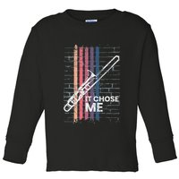 Cool Trombone Outfit For A Player Made Of Brass Trombone Toddler Long Sleeve Shirt