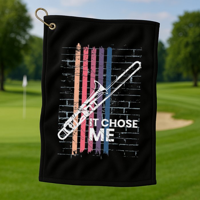 Cool Trombone Outfit For A Player Made Of Brass Trombone Golf Towel