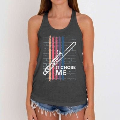 Cool Trombone Outfit For A Player Made Of Brass Trombone Women's Knotted Racerback Tank