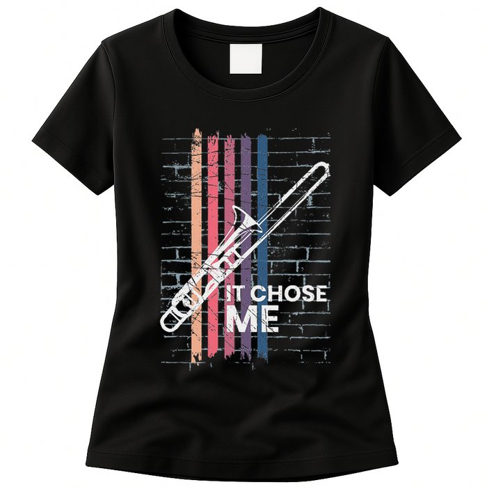 Cool Trombone Outfit For A Player Made Of Brass Trombone Womens T-Shirt
