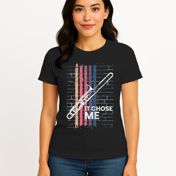 Cool Trombone Outfit For A Player Made Of Brass Trombone Womens T-Shirt