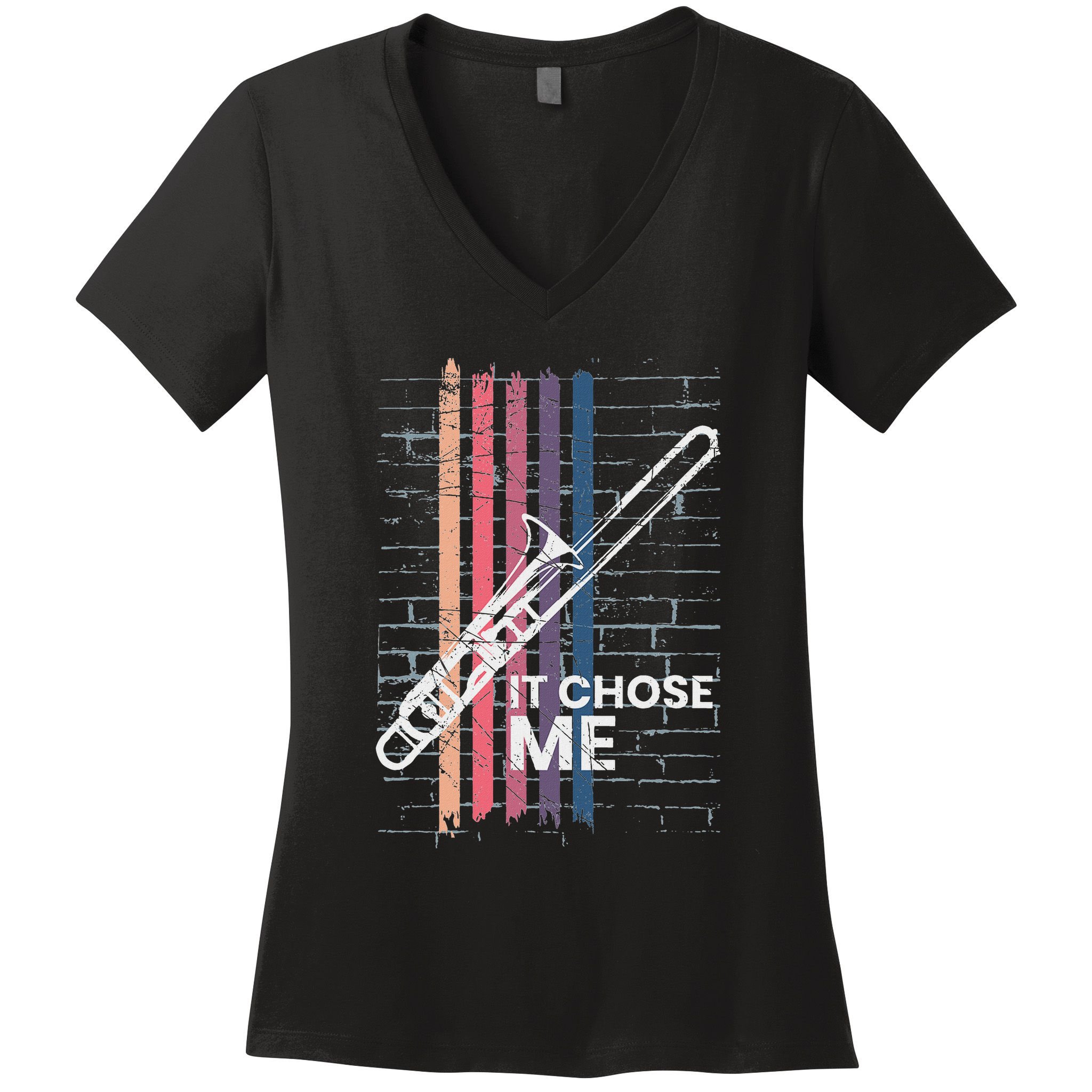 Cool Trombone Outfit For A Player Made Of Brass Trombone Women's V-Neck T-Shirt