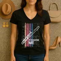 Cool Trombone Outfit For A Player Made Of Brass Trombone Women's V-Neck T-Shirt