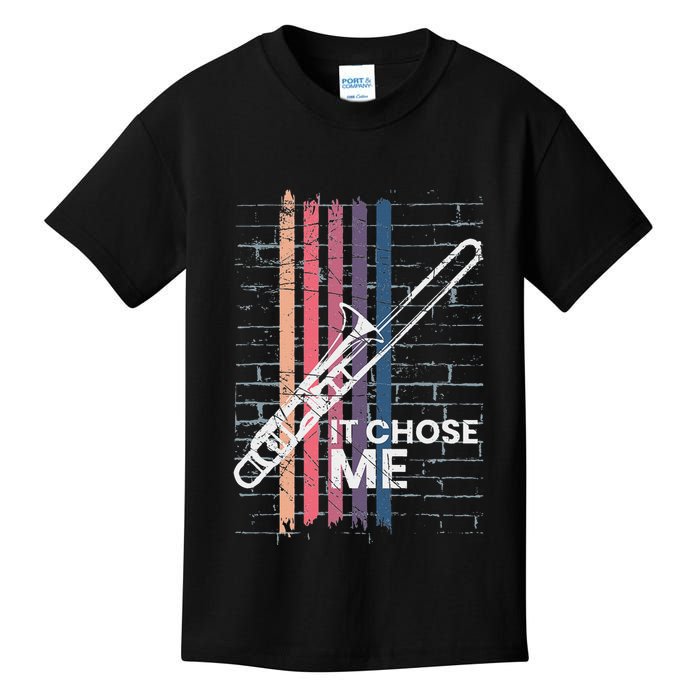 Cool Trombone Outfit For A Player Made Of Brass Trombone Kids T-Shirt