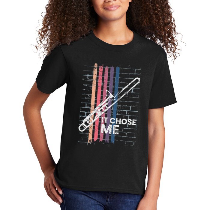 Cool Trombone Outfit For A Player Made Of Brass Trombone Kids T-Shirt