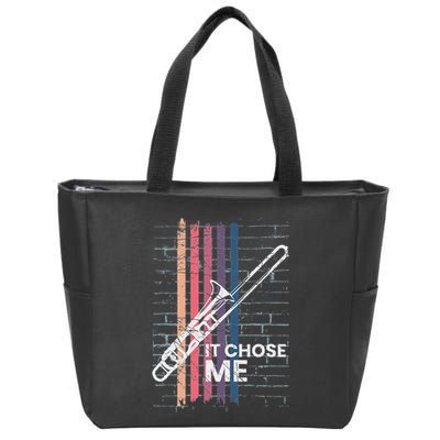 Cool Trombone Outfit For A Player Made Of Brass Trombone Zip Tote Bag
