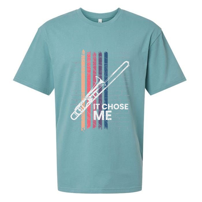 Cool Trombone Outfit For A Player Made Of Brass Trombone Sueded Cloud Jersey T-Shirt