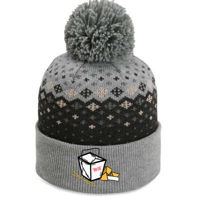 Chinese Take Out Fortune Cookie Asian Inspired The Baniff Cuffed Pom Beanie