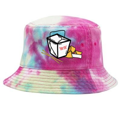 Chinese Take Out Fortune Cookie Asian Inspired Tie-Dyed Bucket Hat