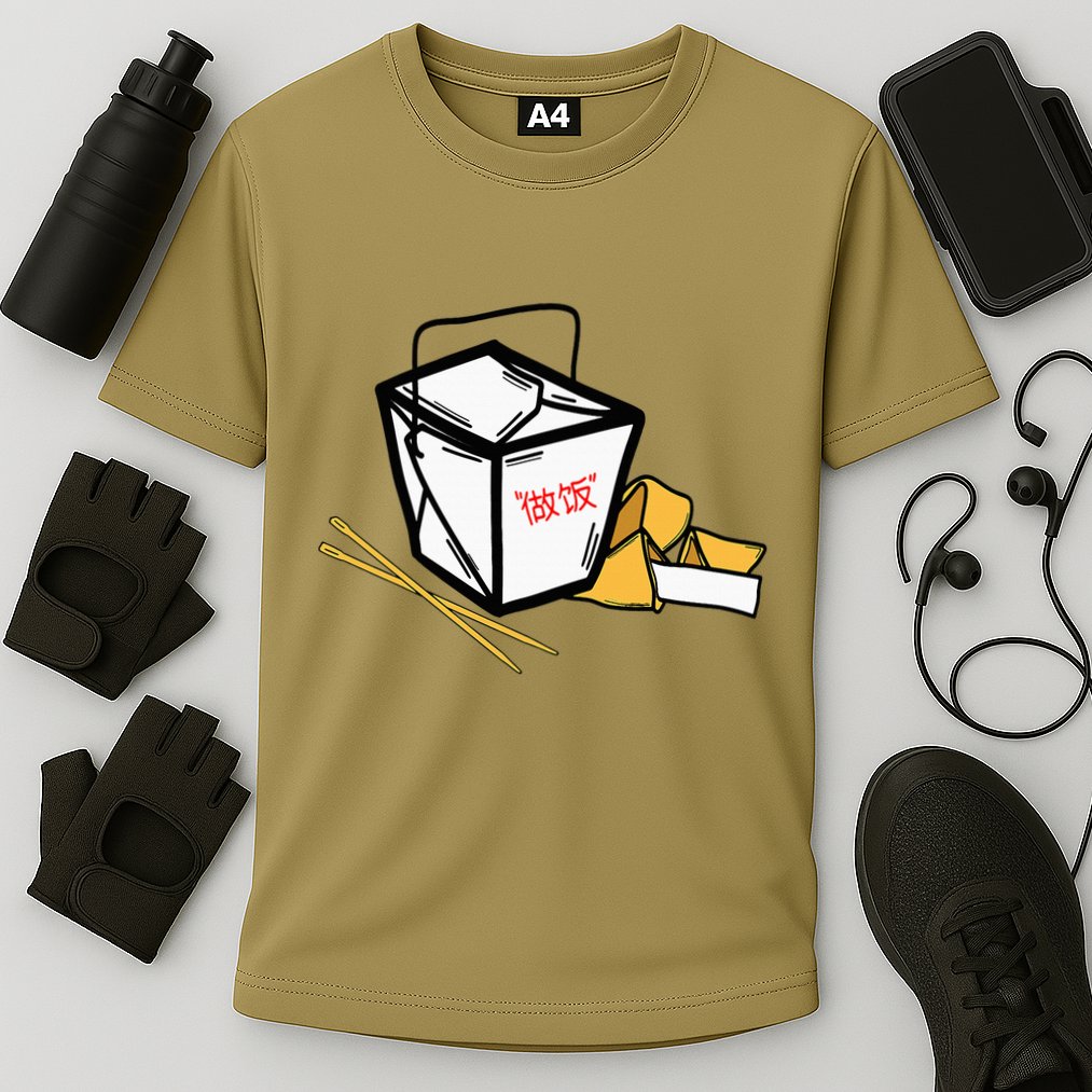 Chinese Take Out Fortune Cookie Asian Inspired Performance Shirt