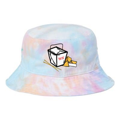 Chinese Take Out Fortune Cookie Asian Inspired Tie Dye Newport Bucket Hat