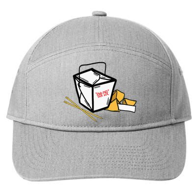 Chinese Take Out Fortune Cookie Asian Inspired 7-Panel Snapback Hat