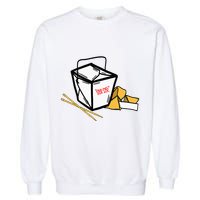 Chinese Take Out Fortune Cookie Asian Inspired Garment-Dyed Sweatshirt