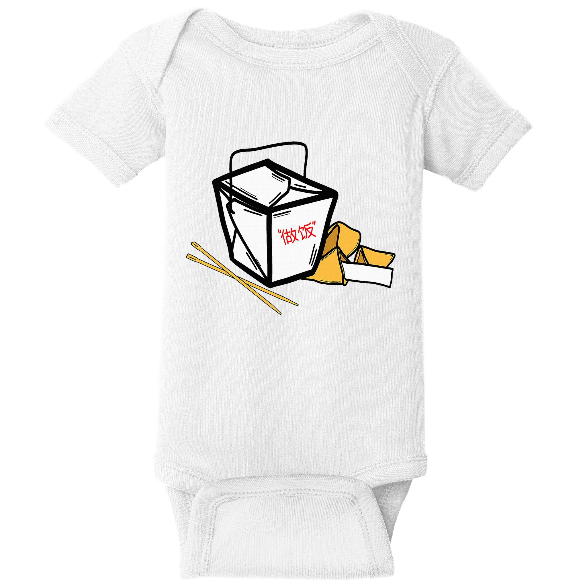 Chinese Take Out Fortune Cookie Asian Inspired Baby Bodysuit