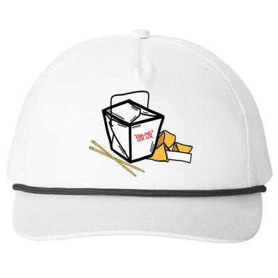 Chinese Take Out Fortune Cookie Asian Inspired Snapback Five-Panel Rope Hat