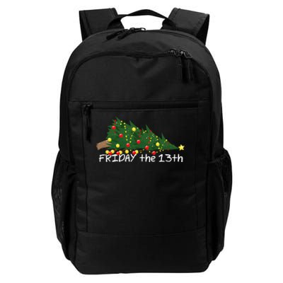 Christmas Tree Ornaments Fallen Over Friday The 13th Daily Commute Backpack