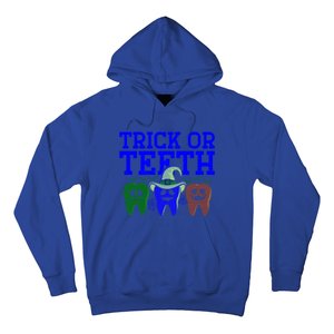 Cute Trick Or Teeth Dentist Halloween Funny Dental Hygienist Gift Hoodie