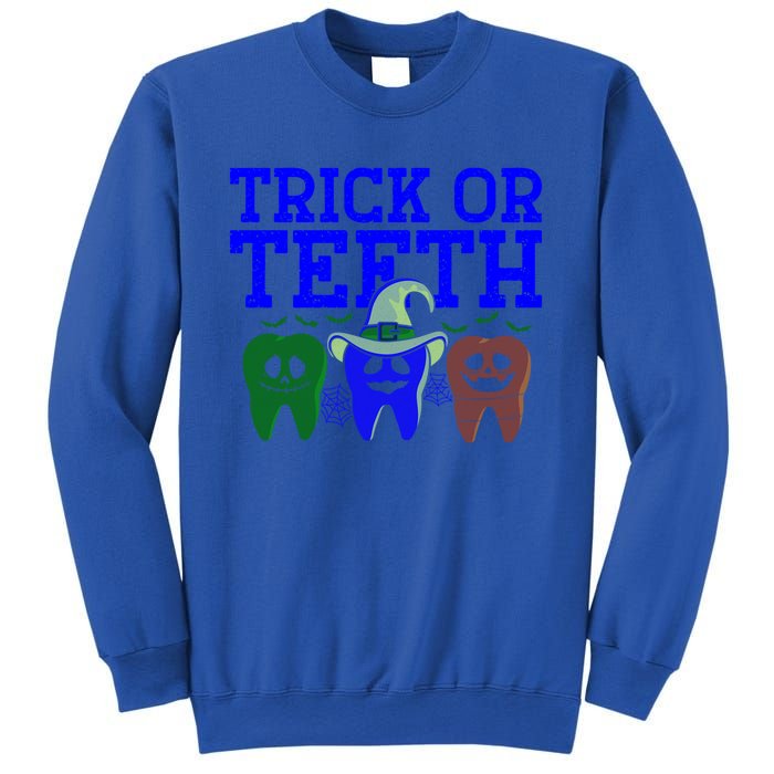 Cute Trick Or Teeth Dentist Halloween Funny Dental Hygienist Gift Sweatshirt