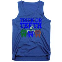 Cute Trick Or Teeth Dentist Halloween Funny Dental Hygienist Gift Tank Top