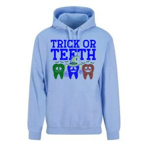 Cute Trick Or Teeth Dentist Halloween Funny Dental Hygienist Gift Unisex Surf Hoodie