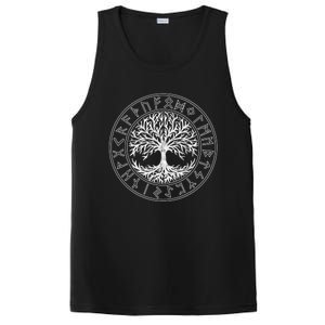 Celtic Tree Of Life Runes Viking Yggdrasil Nordic Symbol Gift PosiCharge Competitor Tank