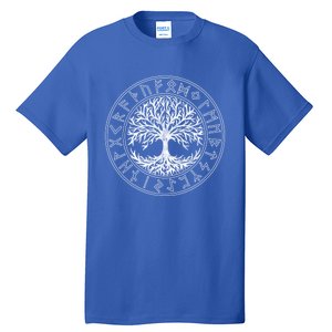 Celtic Tree Of Life Runes Viking Yggdrasil Nordic Symbol Gift Tall T-Shirt