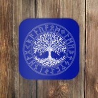 Celtic Tree Of Life Runes Viking Yggdrasil Nordic Symbol Gift Coaster