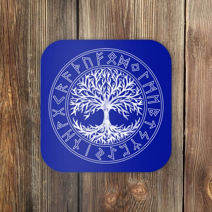 Celtic Tree Of Life Runes Viking Yggdrasil Nordic Symbol Gift Coaster