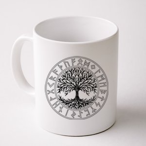 Celtic Tree Of Life Runes Viking Yggdrasil Nordic Symbol Gift Coffee Mug