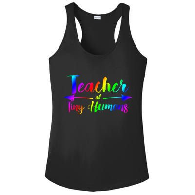 Cute Teacher Of Tiny Hu Kindergarten Teacher Cute Gift Ladies PosiCharge Competitor Racerback Tank