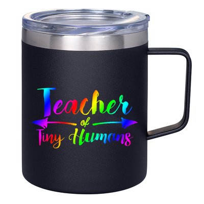 Cute Teacher Of Tiny Hu Kindergarten Teacher Cute Gift 12oz Stainless Steel Coffee Mug