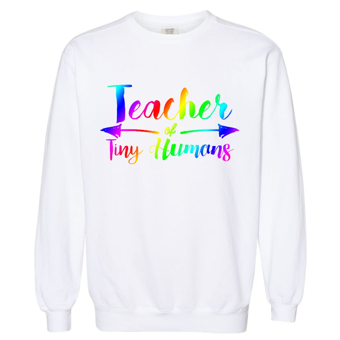 Cute Teacher Of Tiny Hu Kindergarten Teacher Cute Gift Garment-Dyed Sweatshirt