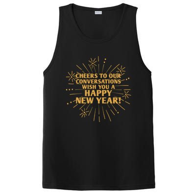 Cheers To Our Conversations Happy New Year Friends Nye Buddy Great Gift PosiCharge Competitor Tank