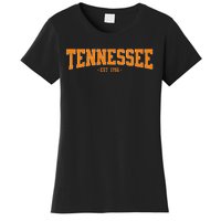 Classic Tn Orange Print Retro Varsity Vintage Tennessee Women's T-Shirt