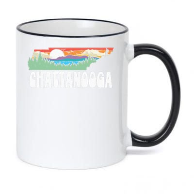 Chattanooga Tennessee Outdoor Adventure and Nature Hiking 11oz Black Color Changing Mug