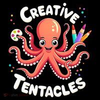 Creative Tentacles Octopus Artist T-Shirt