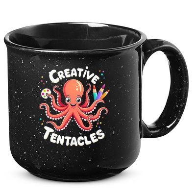 Creative Tentacles Octopus Artist 15oz Campfire Ceramic Mug