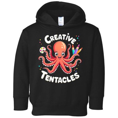 Creative Tentacles Octopus Artist Toddler Hoodie