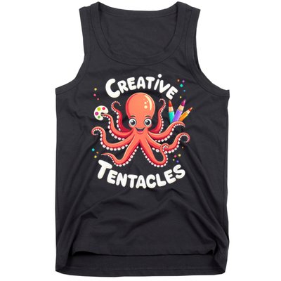 Creative Tentacles Octopus Artist Tank Top