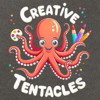 Creative Tentacles Octopus Artist Cotton Canvas Backpack