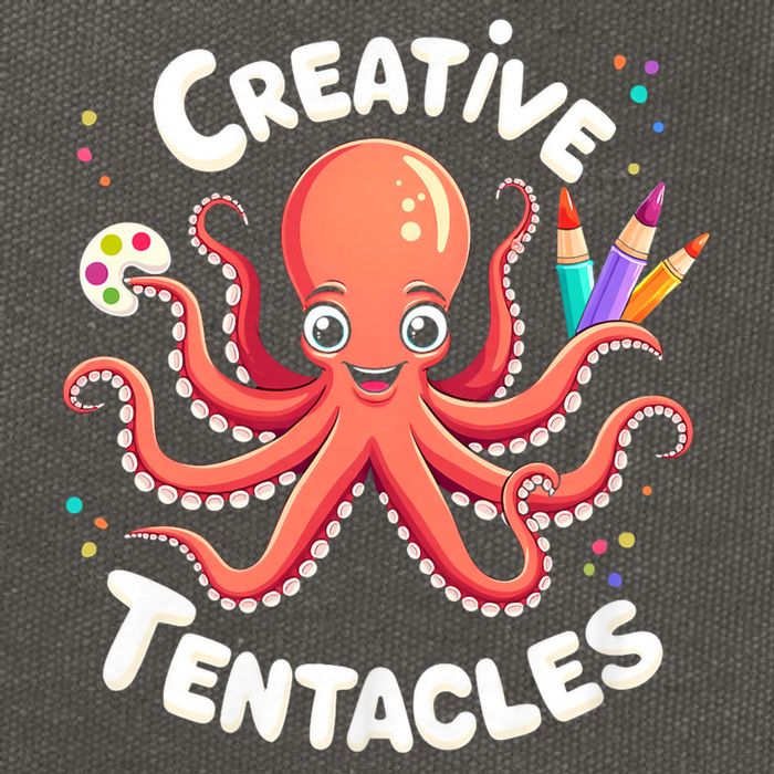 Creative Tentacles Octopus Artist Cotton Canvas Backpack